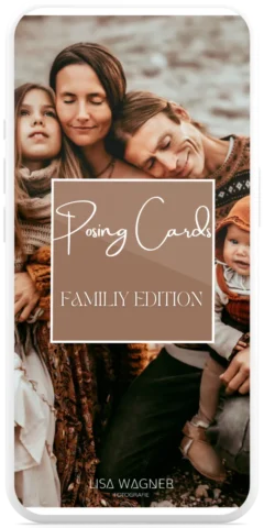 Smartphone-App-Familie-Posing-Cards