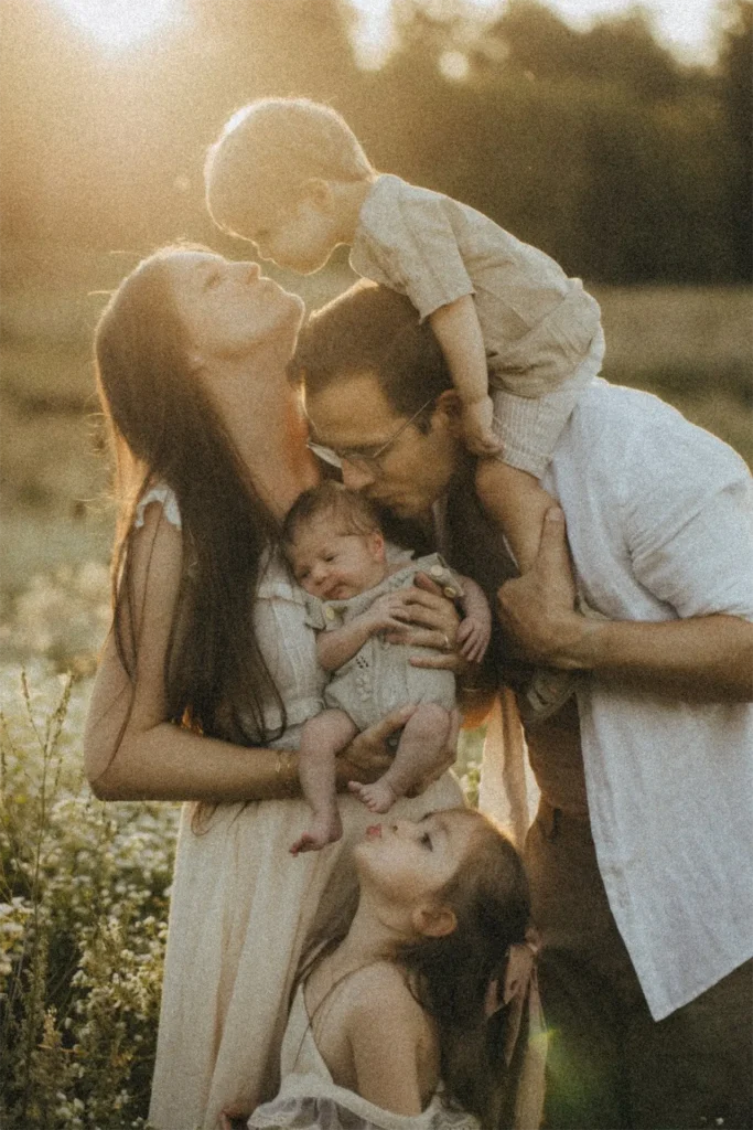 Familienfotografie in den Bergen