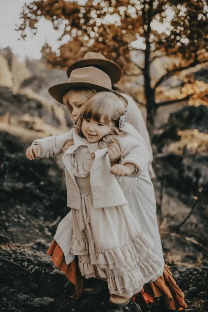 Familienfotografie im Freien für Kinder