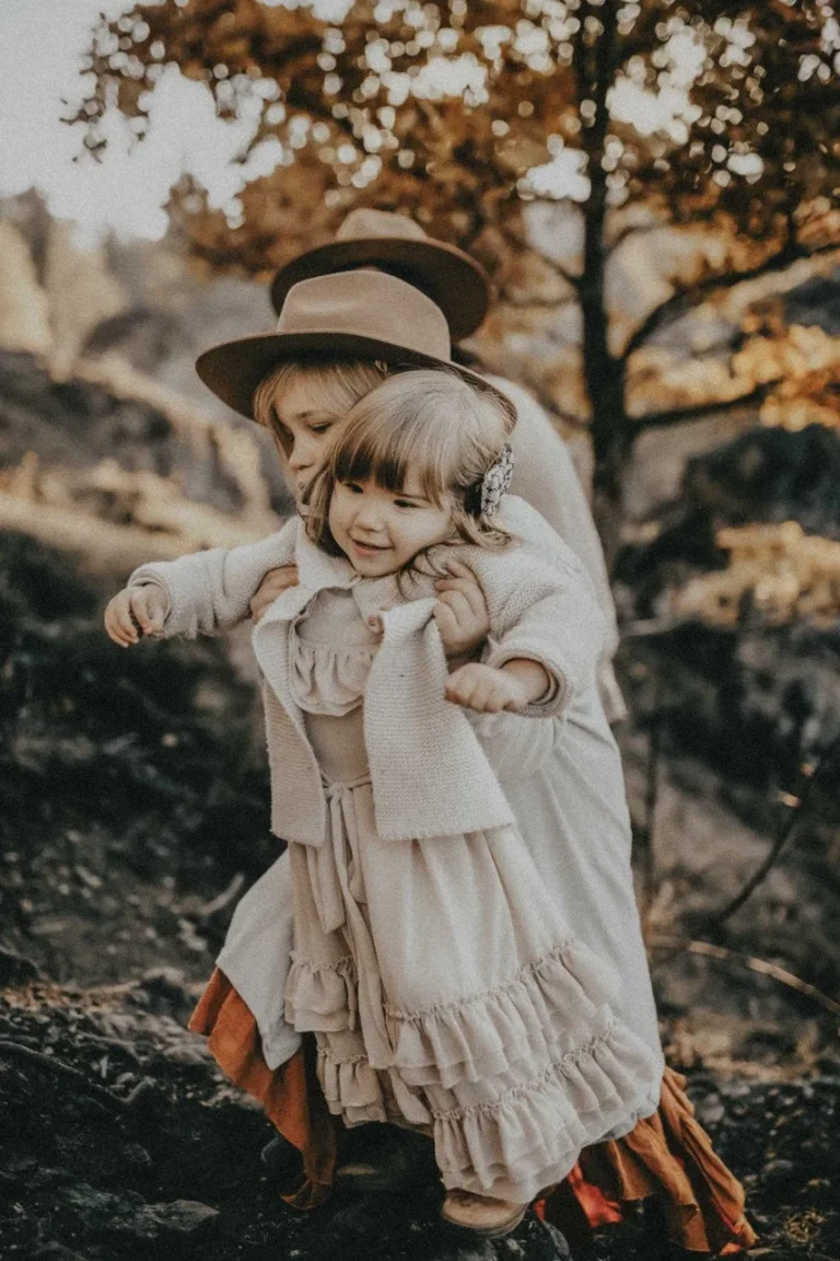 Familienfotografie im Freien für Kinder